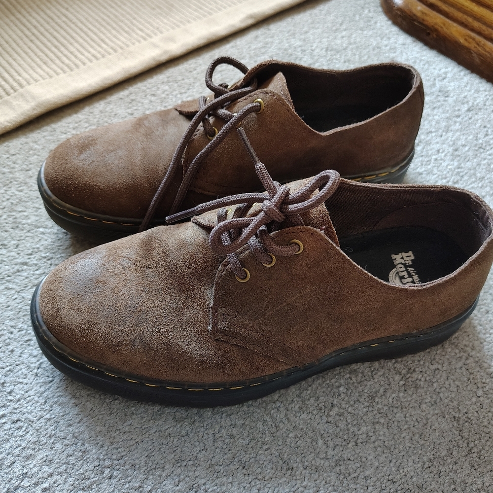 Dr. Martens Brown Suede Zavala Lo Oxford Women's 7